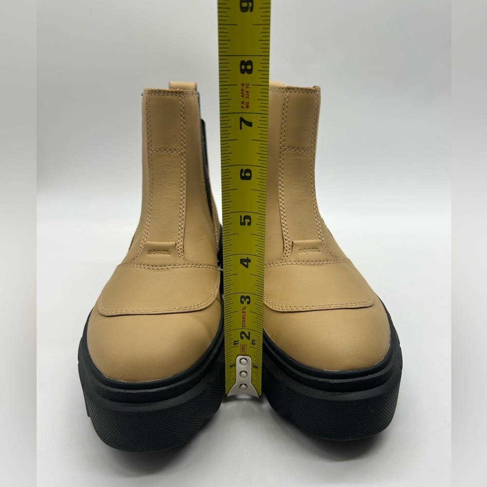 Sorel Caribou X Chelsea WP Tan Waterproof Chunky Lug Boots Women’s 10 New In Box - Picture 7 of 15